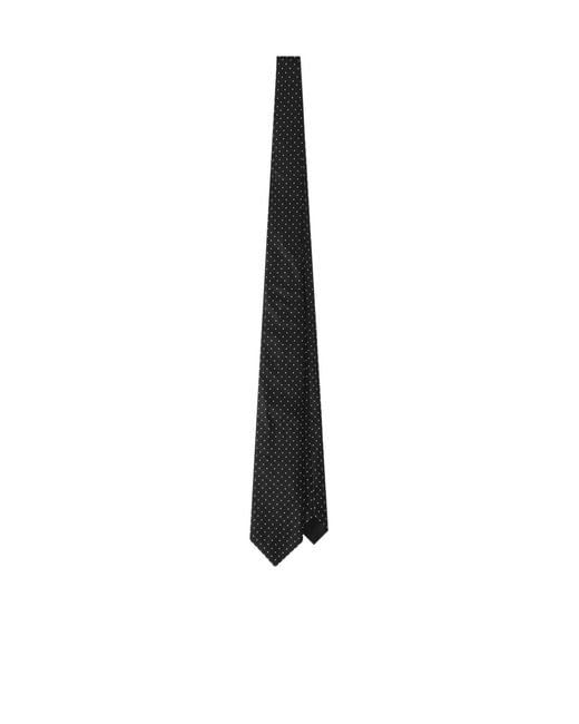 Dolce & Gabbana White Dot Printed Tie for men