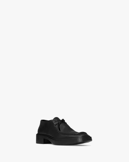 Saint Laurent Black Harvey Slip-On Derby Shoes for men