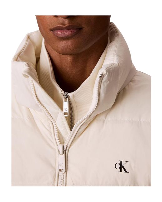 Calvin Klein Natural Relaxed Nylon Puffer Jacket for men