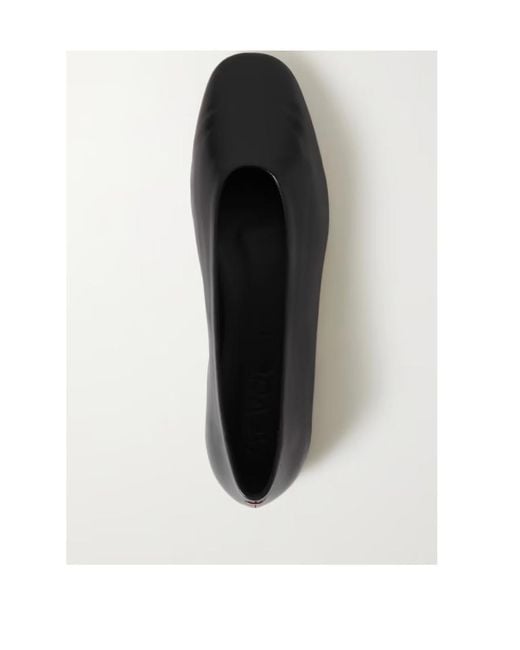 Aeyde Black Kirsten Round Toe Flats