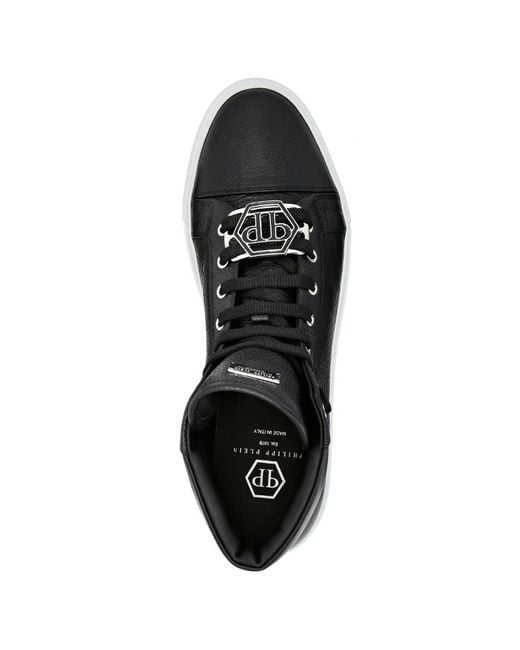 Philipp Plein Black High-Top Sneakers for men