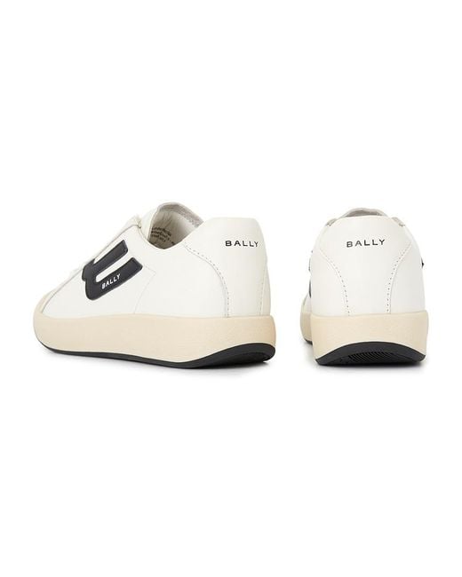 Bally White Round-Toe Sneakers for men