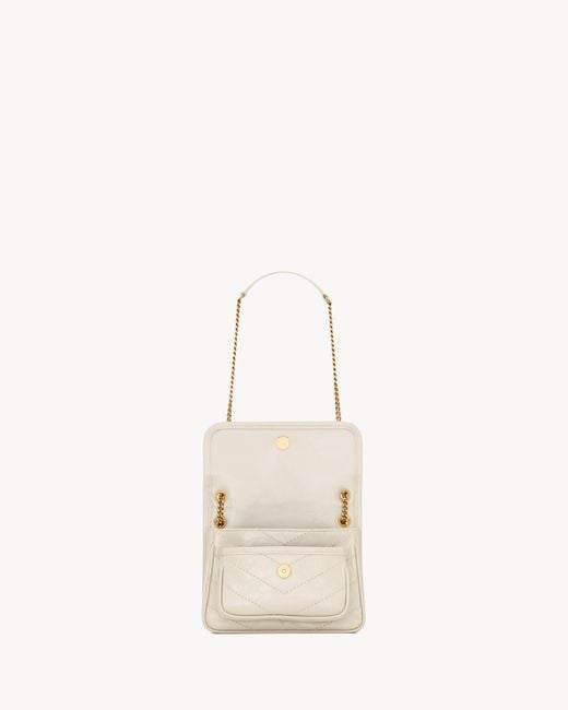 Saint Laurent Natural Niki Mini Shoulder Bag