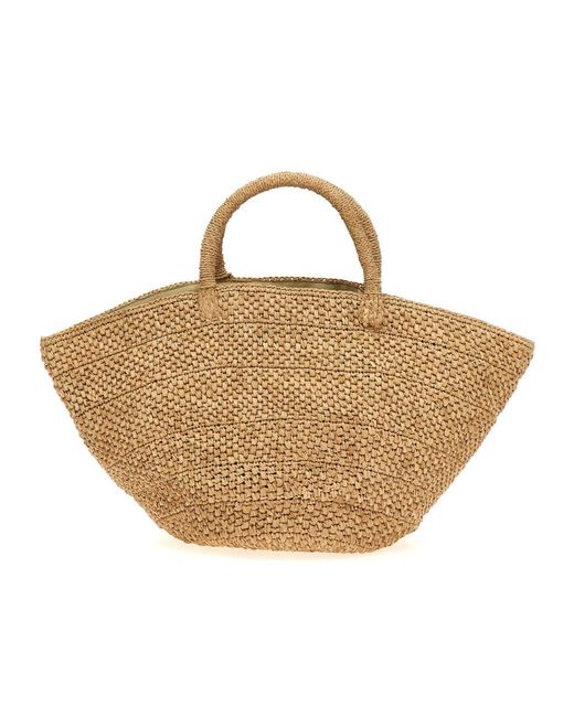 IBELIV Natural Ela Woven Top Handle Bag