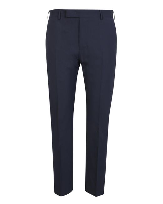 Pt Pantaloni Black Pantaloni Torino Wool Blend Slacks for men