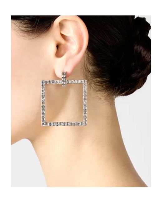 Roger Vivier White Trompette Earrings