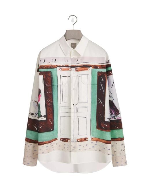 Dior White Iviera Oversized Shirt for men