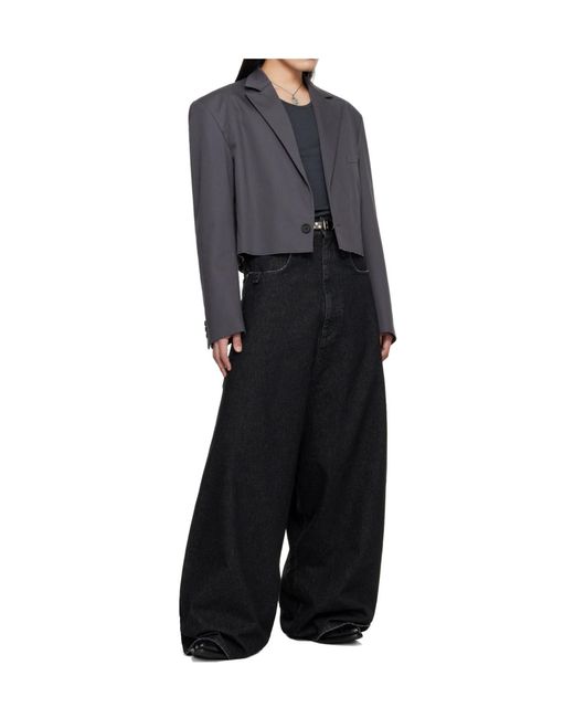 Lu'u Dan Gray Slashed Suit Jacket for men