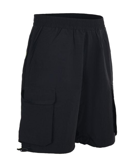 Barrow Blue Logo Cargo Shorts for men