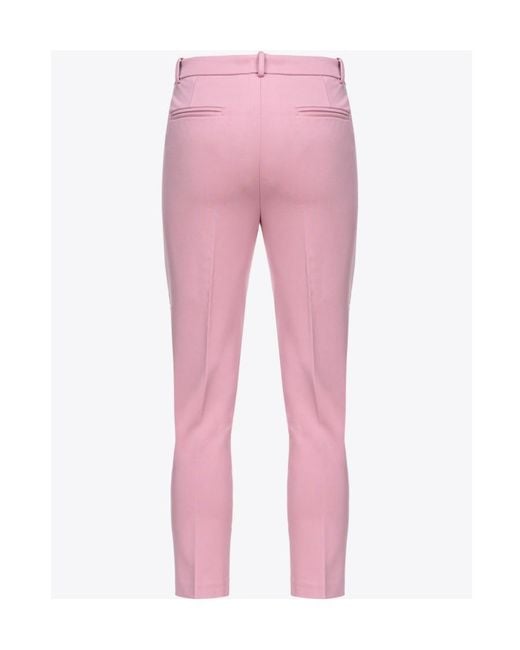 Pinko Pink Milano-Knit Cigarette Trousers