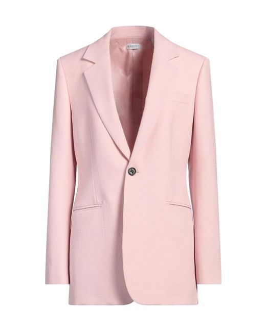 Burberry Pink Single-Breasted Blazer