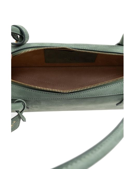 Alaïa Green Zipper Tote Bag