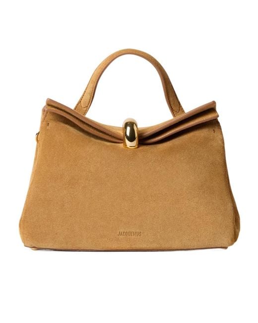 Jacquemus Brown Valerie Small Top-Handle Tote Bag