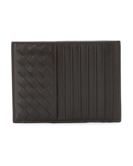 Bottega Veneta Black Woven Card Bag for men