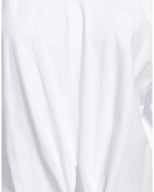 Isabel Marant White Solid Color Short Sleeve T-Shirt