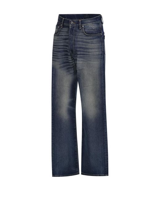 Haikure Blue Logo Jeans for men