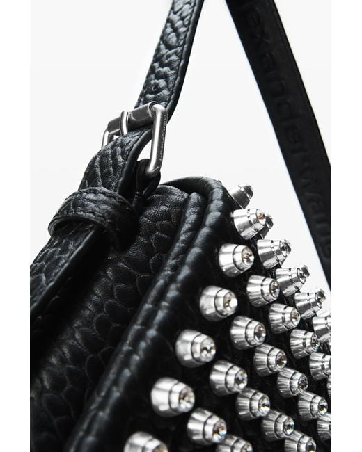 Alexander Wang Black Mini Ricco Studded Cross Body Bag