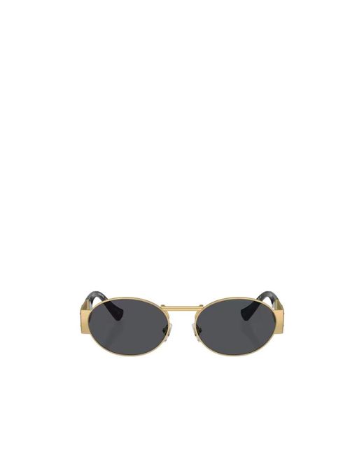 Versace White Eyewear Oval-Frame Sunglasses for men