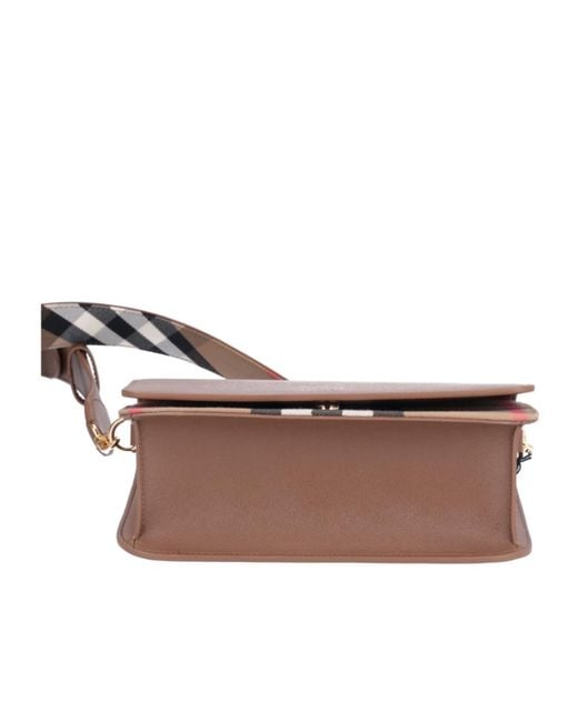 Burberry Brown Check Crossbody Bag
