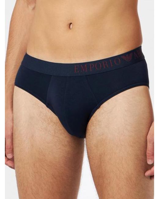 Emporio Armani Blue Two Piece Briefs Pants for men