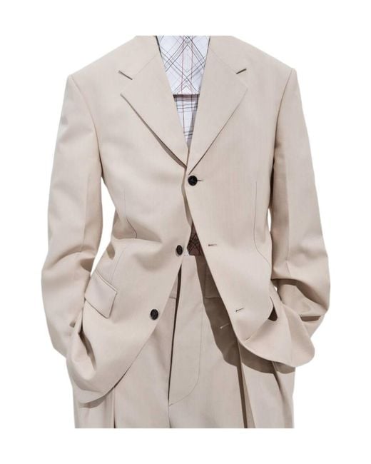 Bottega Veneta White Wool And Cotton Jacket