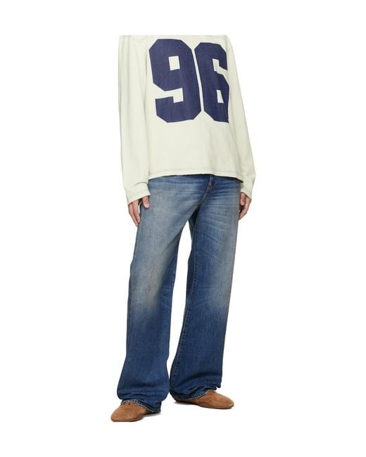Acne Blue Belt Loop Jeans for men