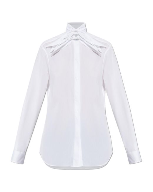 Moschino White Long Sleeve Shirt