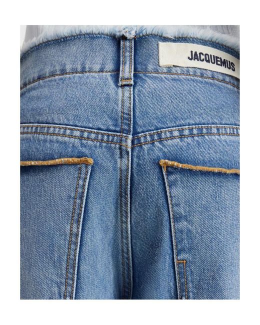 Jacquemus Blue Le De Nimes Linon Cropped Jeans