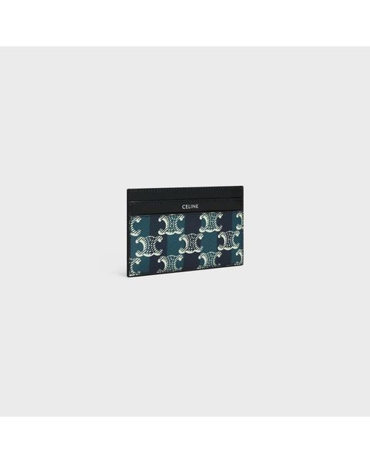 Céline Blue Medium Card Holder for men