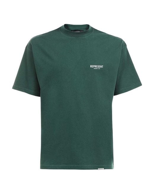Represent Green Logo-Print Short-Sleeve T-Shirt for men