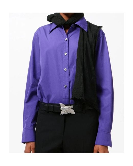 Our Legacy Black Cottage Crinkle Scarf for men