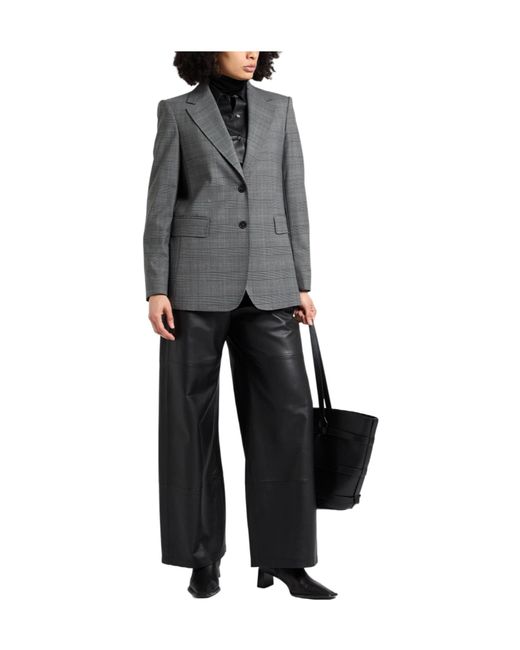 Max Mara Gray Check Blazer