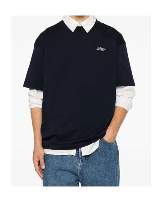 Drole de Monsieur Blue Drôle De Monsieur Belissima Logo T-Shirt for men