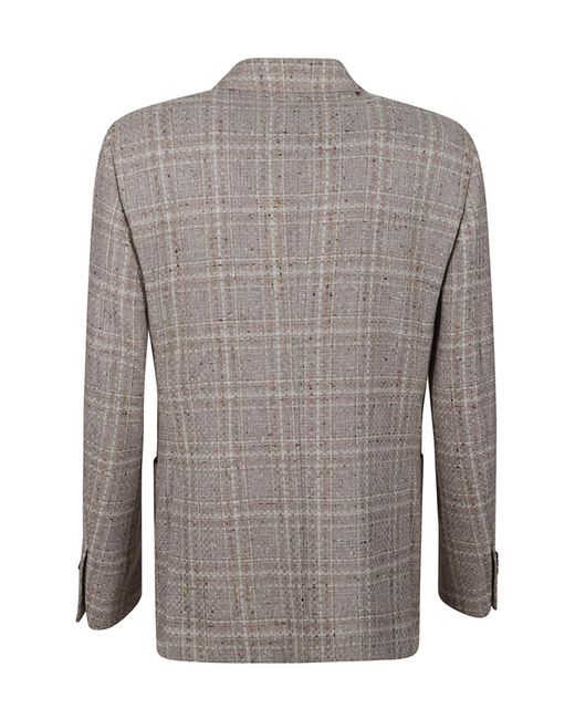 Lardini Gray Single-Breasted Tailored Jacket for men