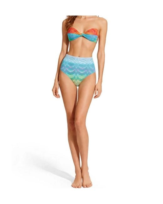 Missoni White Twist Detailed Patterned Bikini Set