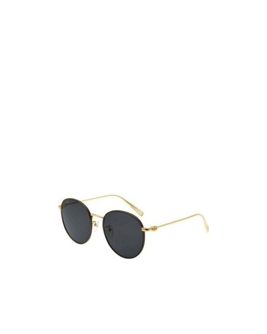 Ferragamo White Round Sunglasses