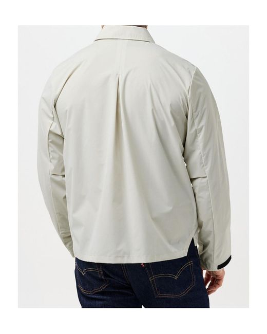 Rains White Mito Overshirt for men