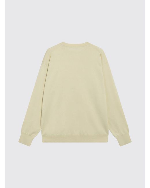 Auralee Natural Fine-Knit Cotton Sweater for men