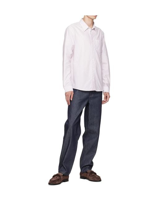 A.P.C. White New Greg Shirt for men