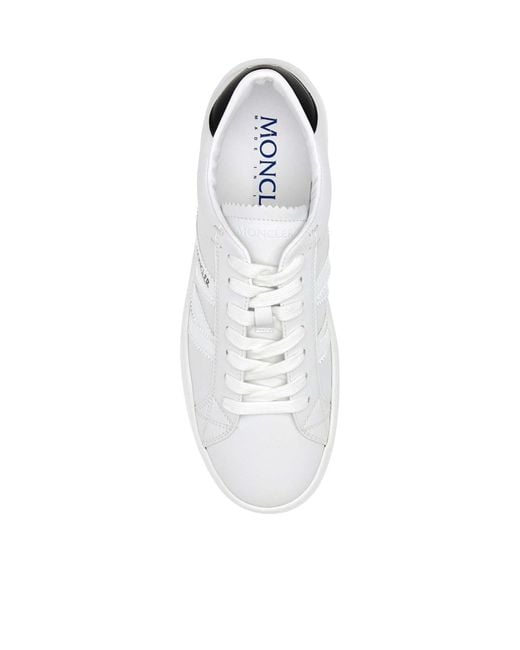 Moncler White Round-Head Sneakers