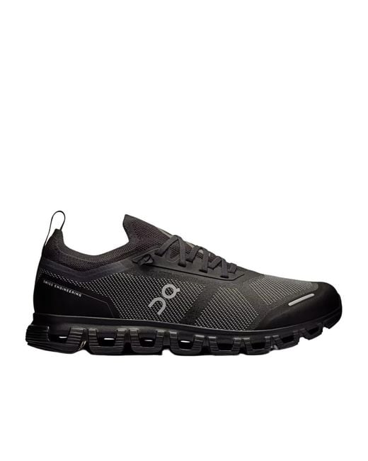 On Shoes Black Lace-Up Sneakers for men