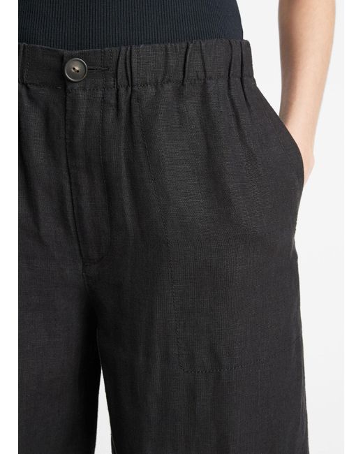 Vince Black Pleated Trousers
