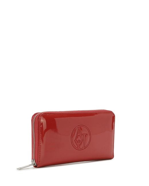 Armani Jeans Red Zipper Wallet