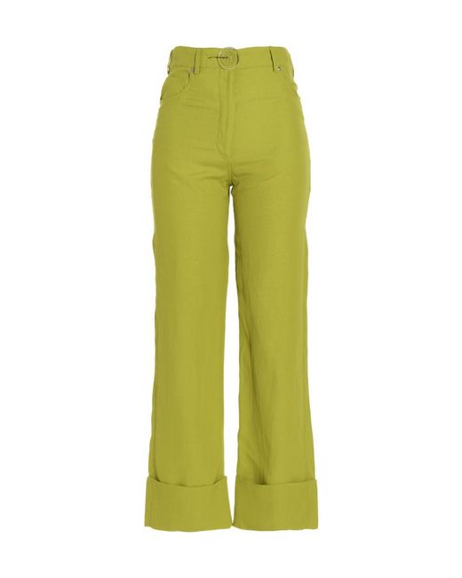 Stella McCartney Green Logo Patch Jeans