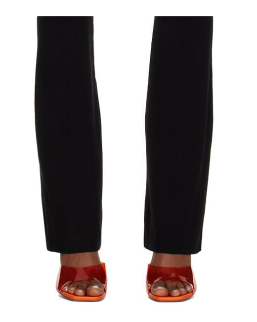Heron Preston Black Fitted Ribbed Pants