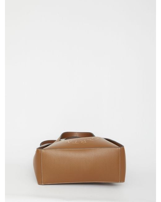 Stella McCartney Brown Logo Detailed Tote Bag