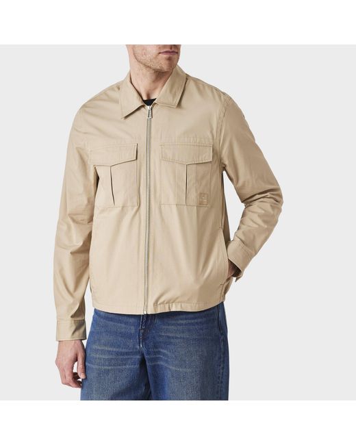 Paul Smith Natural Collared Zipup Work Jacket for men