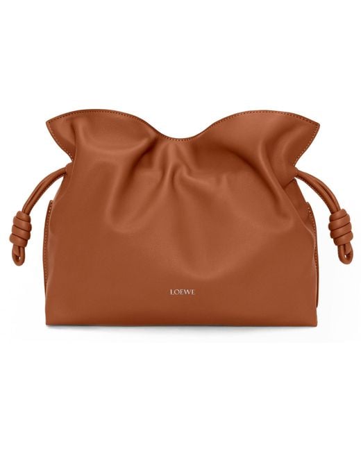 Loewe Brown Medium Flamenco Clutch