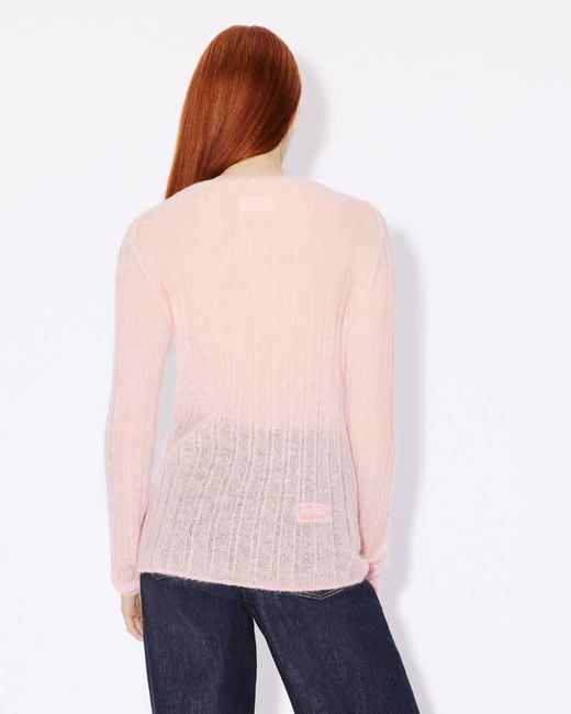 KENZO Pink Semi-Sheer Jumper