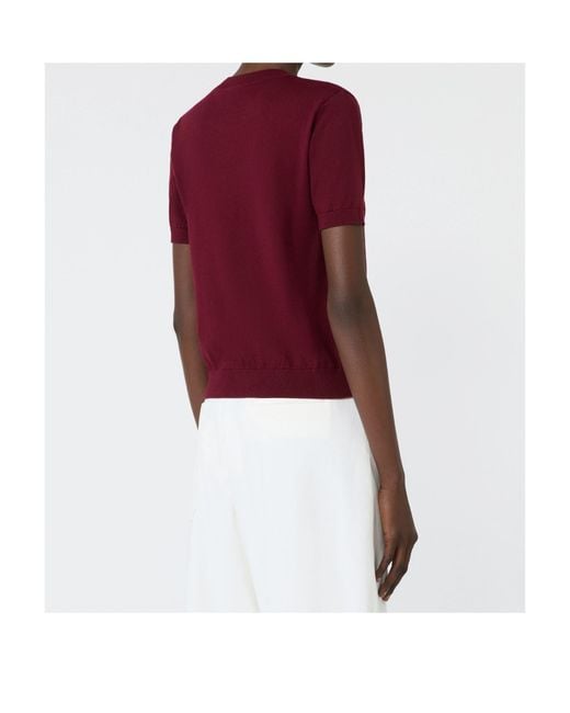 Max Mara Red Giulietta Crewneck Knitted Jumper